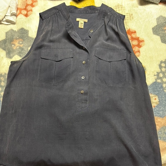J. Crew Tops - J.Crew Gray Button-Up Blouse